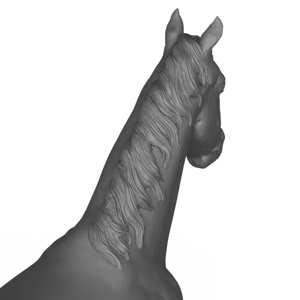 3D Printable Horse Standing Pose - Model preview 3