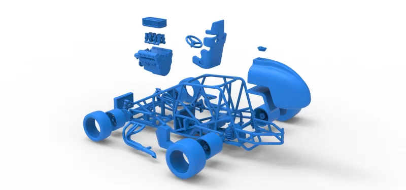 Pavement Silver Crown Car Base Scale 1:25 - Model preview 29