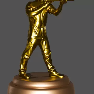 Clay Shooting 3D Character – Premium Printable STL + Blender Fil - Model thumbnail 2