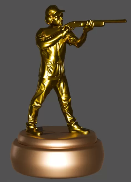 Clay Shooting 3D Character – Premium Printable STL + Blender Fil - Model preview 2