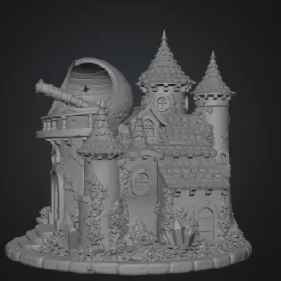 Enchanted Moon Observatory STL File for 3D Print - Model thumbnail 9