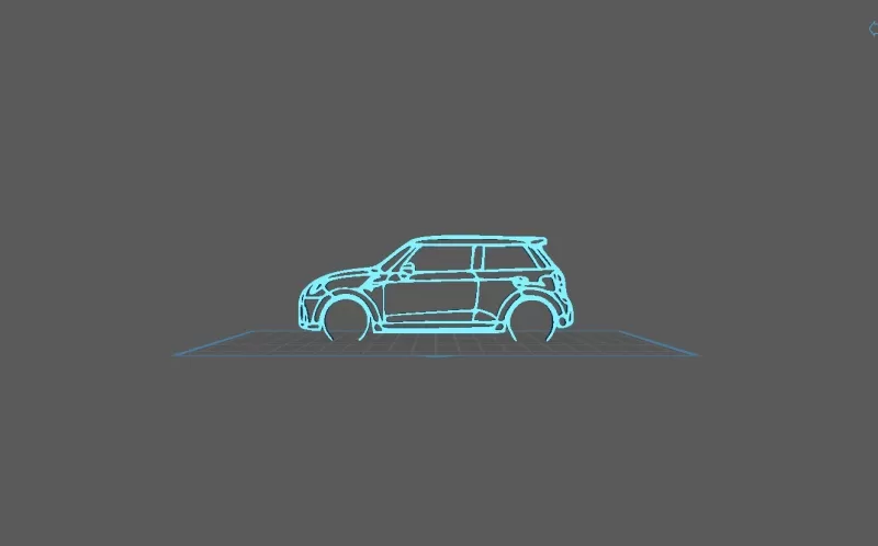 Mini Cooper - S F56 Wall Art - Model preview 1