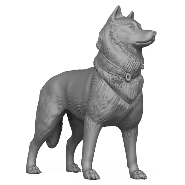 3D Printable Dog Standing Pose - Model preview 6