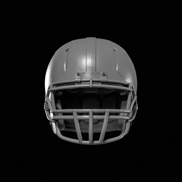 American Football Decorative Helmet STL File for 3D Printing - Model preview 1