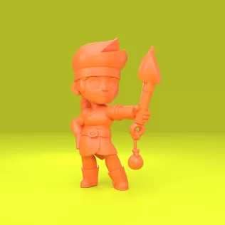 Amber (Original) - Brawl Stars - Model thumbnail 5