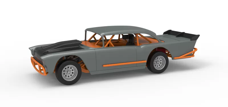Vintage Dirt Modified stock car Version 9 Scale 1:25 - Model preview 1