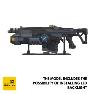 Lancer GL - Gears of War - Printable 3d model - STL files - Model thumbnail 2