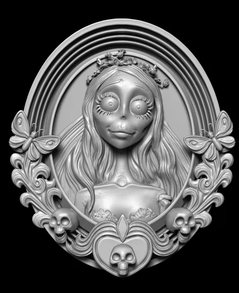 Emily the Corpse Bride – Fan Art (Free) - Model preview 3