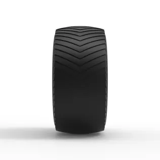 Rear wheel from Pulling tractor 4 Scale 1:25 - Model thumbnail 4
