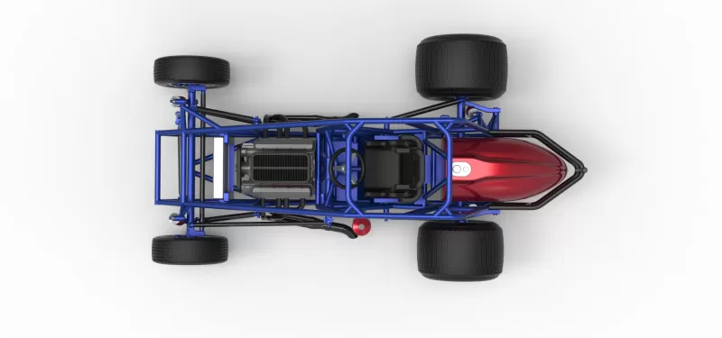 Dirt Silver Crown Car Base Scale 1:25 - Model preview 11