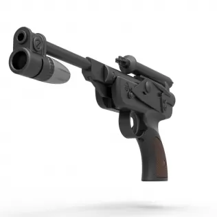 Blaster Pistol Dl 18 From Star Wars Return Of The Jedi 3d Printing Model Threeding