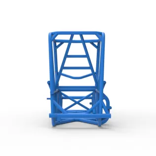 Frame of Vintage Dirt Silver Crown Car Scale 1:25 - Model thumbnail 11