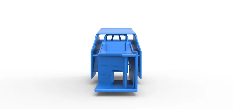 Shell of Vintage Dirt Modified stock car Version 7 Scale 1:25 - Model preview 5