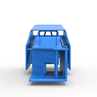 Shell of Vintage Dirt Modified stock car Version 7 Scale 1:25 - Model thumbnail 5