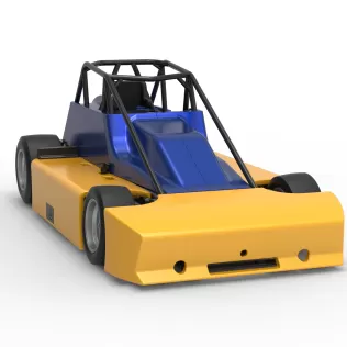 Experimental Pavement Silver Crown Car Version 2 Scale 1:25 - Model thumbnail 26