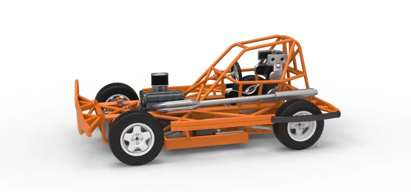 BriSCA Formula 2 Stock Car Base Scale 1:25 - Model preview 1
