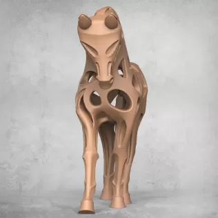 Modern Horse Statue - Model thumbnail 3