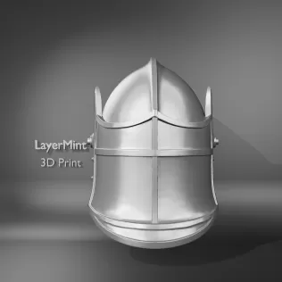 Medieval Knight Helmet - Model thumbnail 4