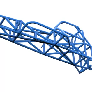 Frame of Supermodified front engine race car V4 Scale 1:25 - Model thumbnail 3