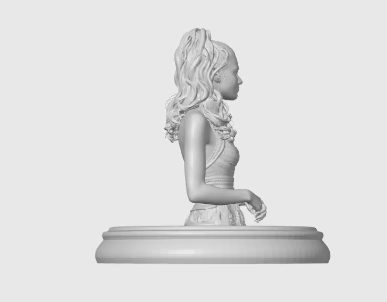 Zendaya 3D Bust - Model preview 8