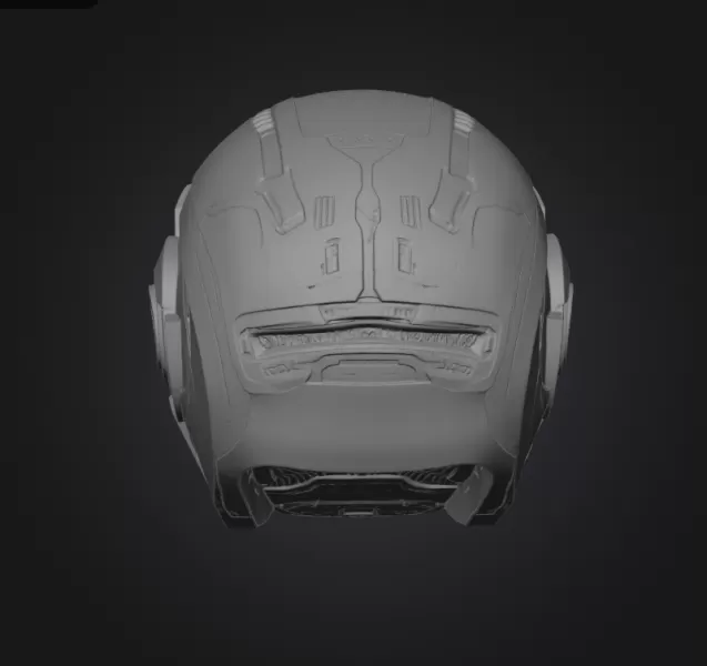 Sci-fi Cyber Mask - Model preview 3