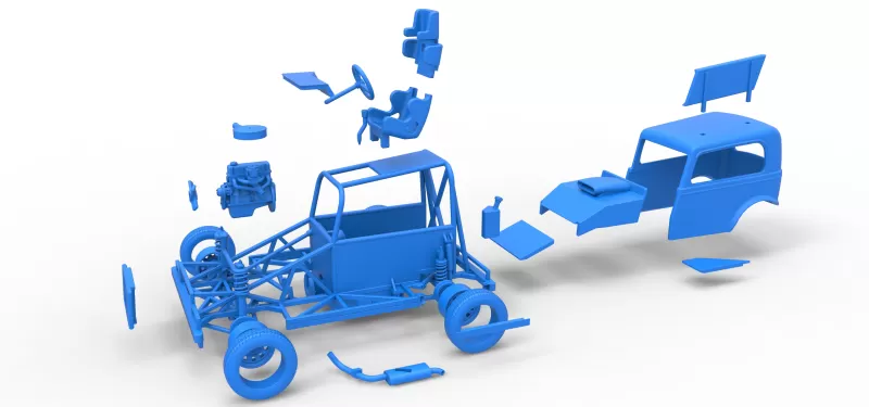 New Zealand Ministock car Scale 1:25 - Model preview 28