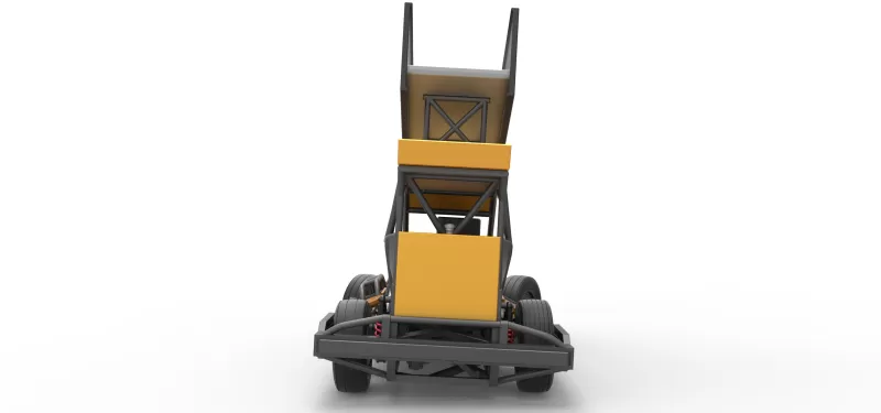 New Zealand Superstock car while turning Version 4 Scale 1:25 - Model preview 16