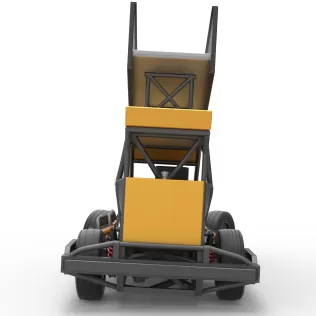 New Zealand Superstock car while turning Version 4 Scale 1:25 - Model thumbnail 16