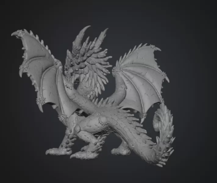 ☀ Sunfire Celestial Dragon STL File for 3D Print - Model preview 11