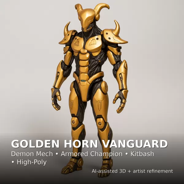 Kitbash Heroes — Fantasy + Sci-Fi High-Poly Character Pack - Model preview 16