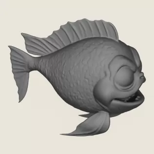 Fish 01 Print Ready 3D Model - Model thumbnail 4