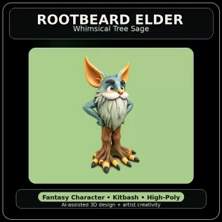 Forest Folk Legends – Fantasy Character Kitbash Collection - Model thumbnail 16