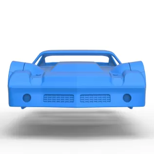 Shell of Vintage Dirt late model Race car Version 2 Scale 1:25 - Model thumbnail 5