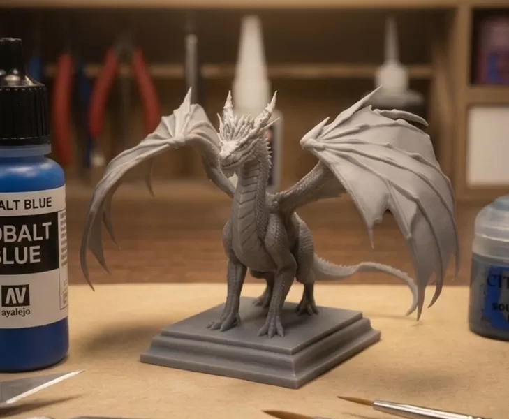 mystic ice dragon - Model preview 2