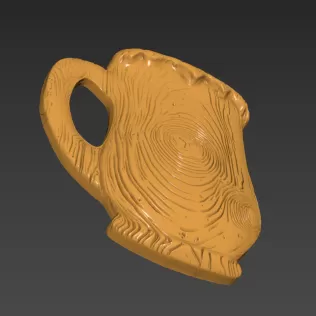 Wooden Beer Mug - Model thumbnail 7
