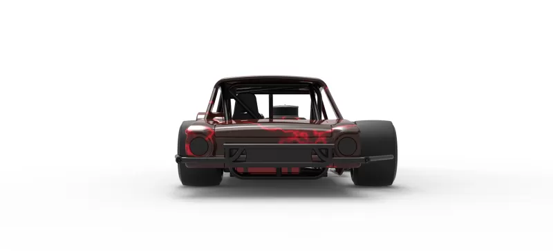 Vintage Asphalt Modified stock car V13 Scale 1:25 - Model preview 16
