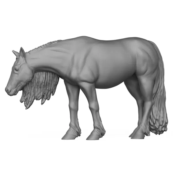 3D Printable Young Horse - Model preview 1