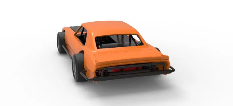 Vintage Asphalt Modified stock car V12 Scale 1:25 - Model preview 14