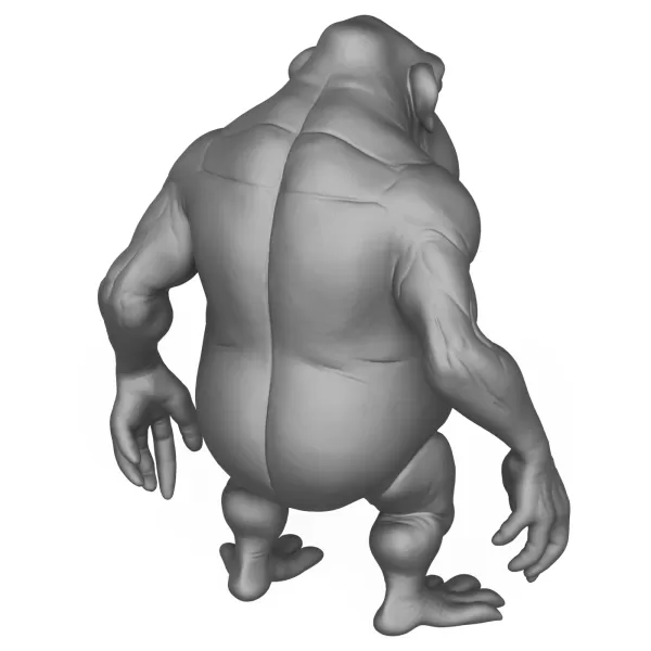 Alien Character 3D Print Model - Model preview 5
