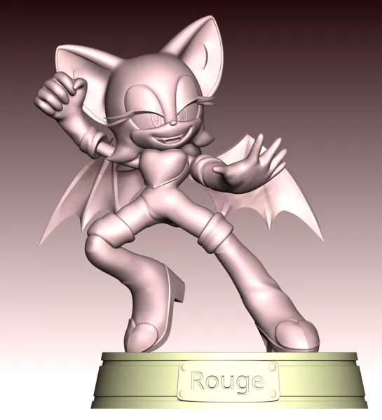 **Rouge the Bat is a character that appears in the Sonic the Hed - Model preview 11