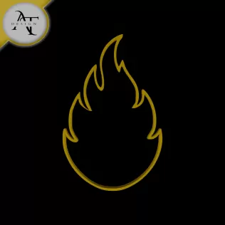 Simple Flame Symbol - 2D Art