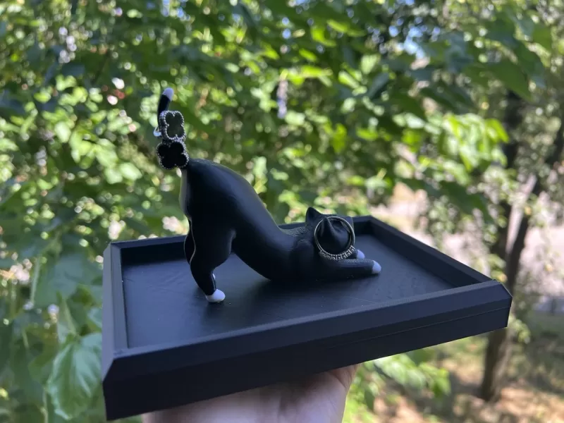 Cat Jewelry Holder - Model preview 3