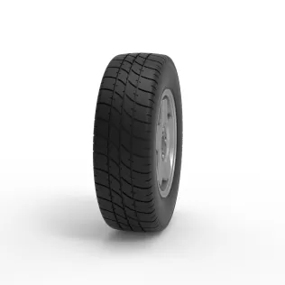 Front wheel of BriSCA Formula 2 Stock Car Scale 1:25 - Model thumbnail 3