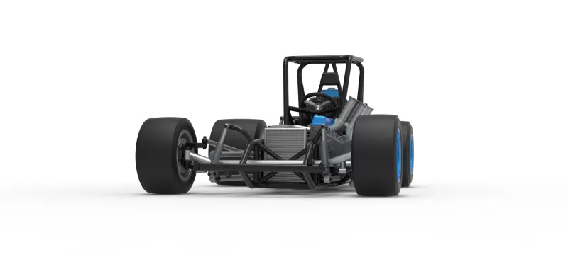 Vintage Pavement Sprint car Base Scale 1:25 - Model preview 6