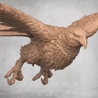 Flying Eagle Statue - Model thumbnail 3