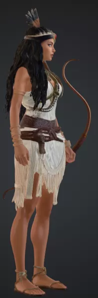Amazone mit kurzen kleid - Model preview 2