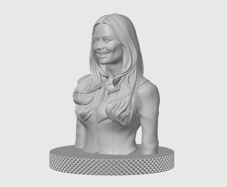 Margot Robbie 3D Bust Print - Model preview 4