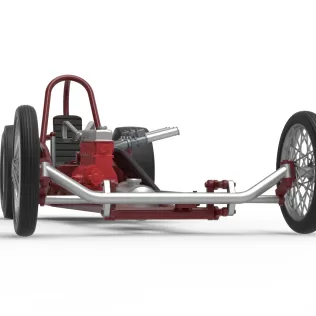 Vintage Front engine dragster Base Version 6 Scale 1:25 - Model thumbnail 27