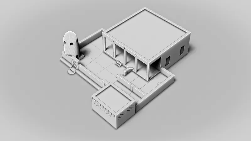 Al Za'abi Mosque #RoZ - Model preview 1