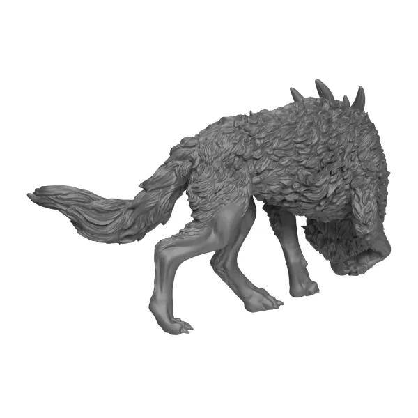 3D Printable Wild Wolf - Model preview 5